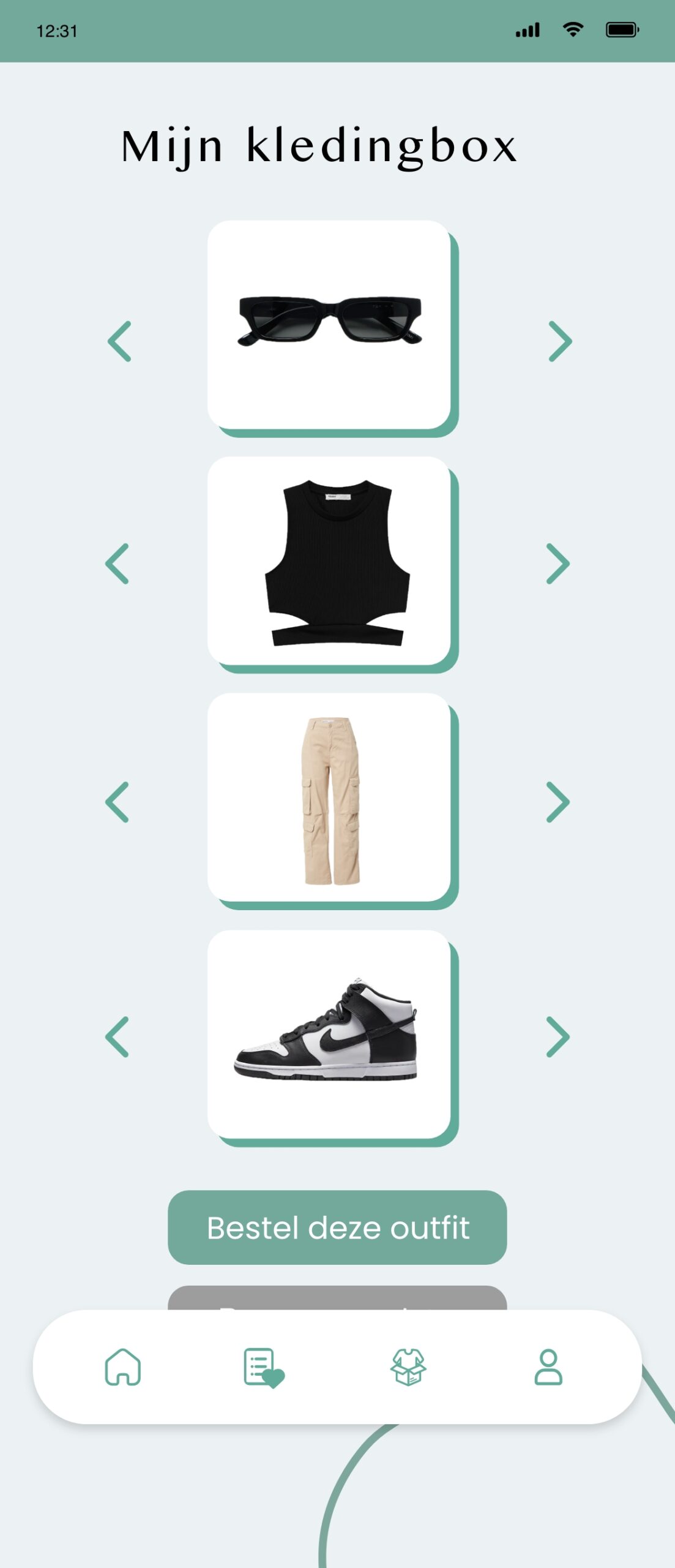 Definitieve kledingbox