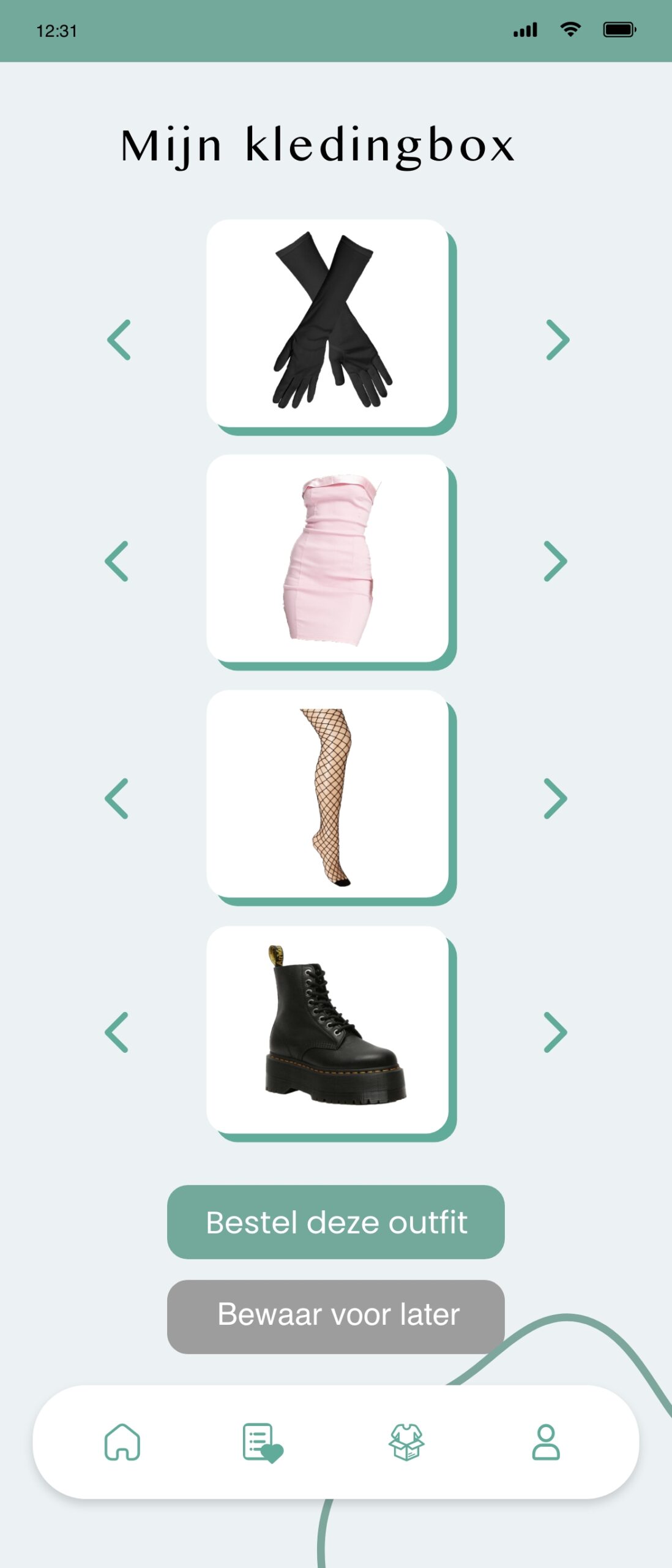 Kledingbox nav moodboard